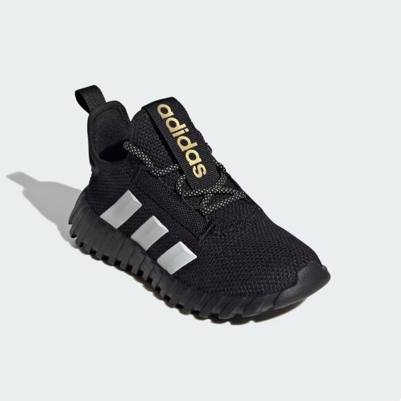 adidas Other - Adidas Kids Unisex Black Gold Metallic Cloud White Kaptir Flow Shoes Size 5.5